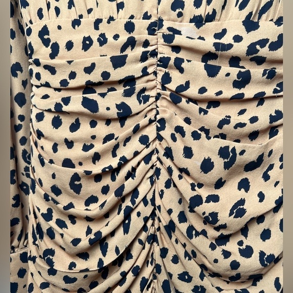 Nicholas Gathered Frill Dress In Amber Multi - Picture 10 of 11